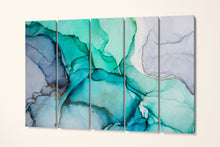 Carica l&#39;immagine nel visualizzatore di Gallery, Modern Wall Art Marble Pattern 5 Pieces Leather Print