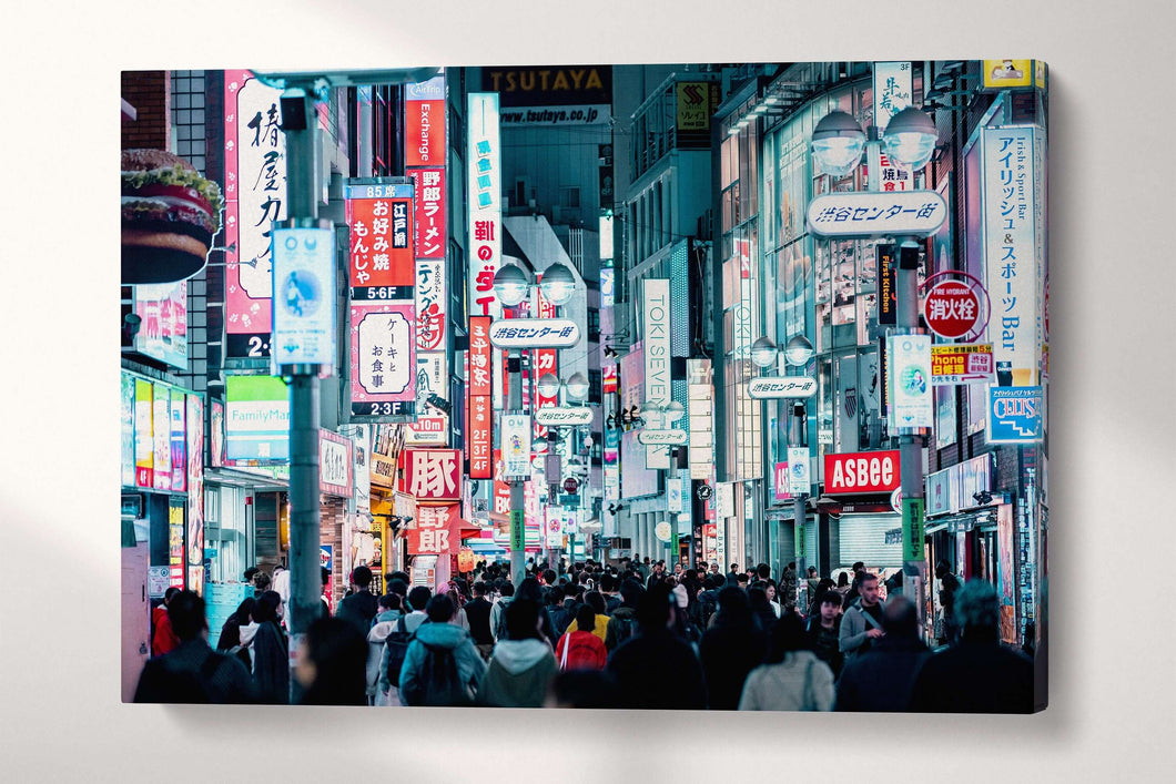 Shibuya Tokyo, Japan canvas wall art print