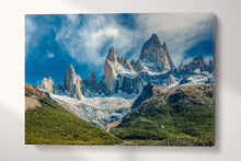 Charger l&#39;image dans la galerie, Monte Fitz Roy, Andes, Patagonia canvas eco leather print