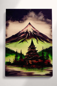 Japanese Traditional Landscape Sumi-e Canvas
