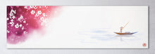 Load image into Gallery viewer, Japanese lake sakura cherry blossom artwork wall decor canvas print