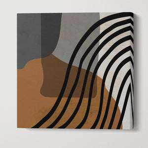 Minimal Modern Art Color Blocks Square Canvas #4