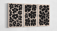 Carica l&#39;immagine nel visualizzatore di Gallery, Flower Minimal Modern Wall Art Canvas 3 panels