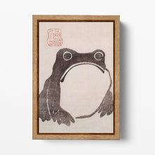 Carica l&#39;immagine nel visualizzatore di Gallery, Frog by Matsumoto Hoji Framed Wall Art Canvas Wood Frame