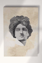 Carica l&#39;immagine nel visualizzatore di Gallery, Roman Head Artwork Canvas Wall Art Frame Eco Leather Print