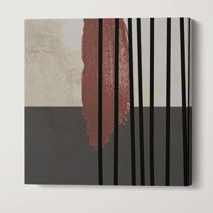 Minimal Modern Art Color Blocks Square Canvas #1