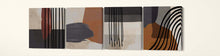 Laden Sie das Bild in den Galerie-Viewer, Minimal Modern Art Color Blocks Square Canvas 4 panels
