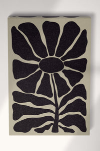 Groovy Hippie Flower Wall Art Framed Canvas Eco Leather Print #1