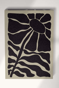 Groovy Hippie Flower Wall Art Framed Canvas Eco Leather Print #2