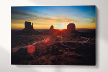 Carica l&#39;immagine nel visualizzatore di Gallery, Oljato-Monument Valley USA Canvas Eco Leather Print, Made in Italy!