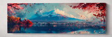 Charger l&#39;image dans la galerie, Mountain Fuji Fall Anime Artwork Single Panel 100x30 cm