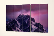 Load image into Gallery viewer, Torres del Paine Peak, Patagonia, Chile Wall Art Canvas Eco Leather Print, Made in Italy!