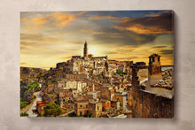 Load image into Gallery viewer, Matera, Italy Framed Canvas Leather Print